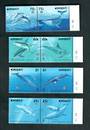 KIRIBATI 1998 Whales and Dolphins. Set of 8 injoined pairs. - 20293 - VFU