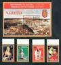 MALTA 1998 Treasures of Malta. Costumes and Paintings. Set of 4 and miniature sheet. . - 20314 - UHM