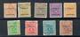 ITALY ALLIED MILITARY GOVERNMENT 1943 Definitives for use in Siciy. Set of 9. - 20357 - VFU