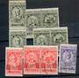 ITALY It had been a block of 6. Committente Vettore Desinatario 20c Green. Plus 1 Lire Red and 50c Purple both had been a strip