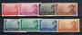 ITALIAN EAST AFRICA 1941 Axis Commemoration. Set of 9 except for the 1L (SG 62 £55). - 20366 - UHM