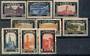 GERMANY 1919 approx Mourning stamps for Provinces lost after World War 1. Elsab Schleswig Lothringen Danzig Oberschlesien Posen