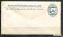 CEYLON District Letter Envelope priced at 2.5 cents with printed 5 cent Queen Victoria overprinted with bars and 2. Some gum sta