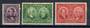 CANADA 1927 60th Anniversary Second set of 3. Two stamps part imperf (refer note in SG). Clean and fresh appearance. Hinge remai