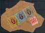 HONG KONG 1982 Elizabeth 2nd Definitives $5 $10 and $20 on piece. Very fine cancels. The stamps are perfect. - 20469 - VFU