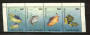 GUYANA Fish Strip of 4. $80.00 face value each stamp. - 20515 - UHM