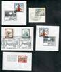 MUSIC Selection of five different special postmarks. Austria and Czechoslovakia. - 20632 - Postmark