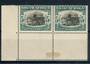 SOUTH AFRICA 1947 Definitive 5/- Black and Pale Blue-Green. Joined pair. - 20756 - UHM