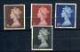 GREAT BRITAIN 1969 Elizabeth 2nd High Value Machins. Set of 4. - 20806 - UHM