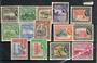 BRITISH GUIANA 1954 Elizabeth 2nd Definitives. Set of 15. Very lightly hinged. Some never hinged. - 20887 - LHM