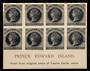 PRINCE EDWARD ISLAND 1872 Definitive 12c Reddish Mauve. Reprint Plate Proof in black. Block of 8. Very fine or better still Supe