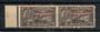 TRAVANCORE-COCHIN 1949 Definitive 2 pies on 6 cash Blackish Violet. Imperf between horizontal pair. Perf 12. - 20933 - UHM