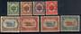 KEDAH 1922 Malaya-Borneo Exhibnition. Set of 8. - 20944 - Mint