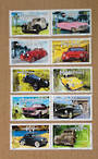 FRANCE 2000 Philexjeunes 2000 International Youth Stamp Exhibition. Vintage Cars. Set of 10 in joined pairs. - 20957 - FU