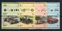 NANUMAGA 1985 Automobiles. Third series. Set of 8 in joined pairs. - 21086 - UHM
