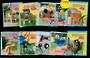 NEW ZEALAND 1997 Wacky Letterboxs. Set of 10. Cut out from the first day cover. - 21130 - CTO