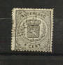 NETHERLANDS 1869 Definitive 1c black. Perf 14. Small holes on thick paper. Nice copy. - 21207 - FU
