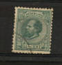 NETHERLANDS 1888 22 1/2c blue-green. Perf 12.5 x 12. Large holes. Good perfs. - 21210 - FU