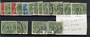 NETHERLANDS 1940 Set of 18 of large figure surcharges. - 21244 - FU