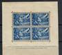 NETHERLANDS 1942 Legion Fund 12½c+87½c Blue in miniature sheet. Some toning. - 21275 - Mint