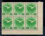 MANCHUKUO 1940 Emperor's Visit 4 fen. Corner block of 6. - 21325 - UHM