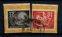 EAST GERMANY 1950 Philatelic Exhibition DEBRIA. Used copies from the same miniature sheet. Good quality. - 21385 - Used