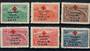 ALBANIA 1946 Red Cross. Set of six. A scarce set. Fresh and clean. - 21422 - Mint