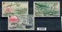 SAINT PIERRE MIQUELON 1947 Air set of 3. Some gum disturbance and heavy hinge remains. - 21429 - Mint