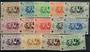 REUNION 1943 Free French Definitives. Set of 14. - 21433 - LHM