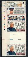ISLE OF MAN 1983 Centenary of the Salvation Army in Isle of Man. Set of 4 in gutter pairs. - 21467 - UHM