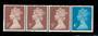 GREAT BRITAIN 1971 Machins Coil Strip of 4. - 21468 - UHM
