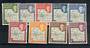 FALKLAND ISLANDS DEPENDENCIES 1946 Geo 6th Definitives. Set of 9. Maps