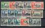 FALKLAND ISLANDS 1938 Geo 6th Definitives. Set of 15 to the 2/6d. - 21586 - LHM