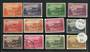NORFOLK ISLAND 1947 Definitives. Original set of 12 on the