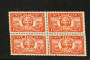 NEW ZEALAND 1936 Health Lifebuoy. Block of 4. Top two stamps very lightly hinged. - 21809 - Mixed