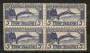 NEW ZEALAND 1935 Pictorial 5d Pale Ultramarine. Perf 12.5. Block of 4. - 21810 - UHM