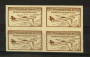 CINDERELLA Foundation 41 Antarctic Expedition Flight. Block of 4. Imperf. Lovely never hinged item. - 22062 - Cinderellas