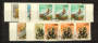 SOUTH WEST AFRICA 1978 Universal Suffrage. Set of 18 in strips of 3 as issued. - 22426 - VFU