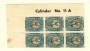 SOUTH AFRICA 1937 Definitive ½d Grey and Green. Corner block of 6. Cyliner No 11A. Identified by the late John Tommy as Issue No