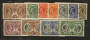 CAYMAN ISLANDS 1932 Centenary of the Assembly of Justices and Vestry. Set of 11 to the 5/- . Light hinge remains but clean and n