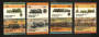 ST VINCENT GRENADINES 1985 Leaders of the World. Third series. Railway Locomotives. Set of 8 in joined pairs. - 22514 - UHM