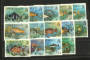 TURKS & CAICOS ISLANDS 1978 Fish Definitives. Set of 14 to the $2. - 23042 - UHM