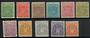 RHODESIA 1898 Definitives. Set of 11 to the 5/-. Mostly lightly hinged. - 23116 - LHM