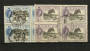 SIERRA LEONE 1956 Elizabeth 2nd Definitives 1½d and 6d in blocks of 4. - 23132 - UHM