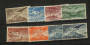 IRELAND 1948 Air Definitives. Set of 7 plus the very rare 1/3 Ultramarine shade. - 23211 - FU