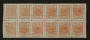 NEPAL 1917 Definitive ½a Orange. Block of 12. - 23486 - UHM