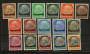 GERMANY Occupation Issues LUXEMBOURG 1940 Definitive Surchages on Germany Hindenburg set. Set of 16. - 23742 - Mint