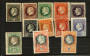 MONTENEGRO GOVERNMENT IN EXILE IN BORDEUX 1916 Definitives. Complete set of 12. - 23753 - Mint