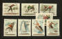 HUNGARY 1955 Winter Sports. Set of 8. - 23776 - Mint