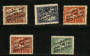 NORTHERN POLAND 1919 Definitives. 5 values overprinted